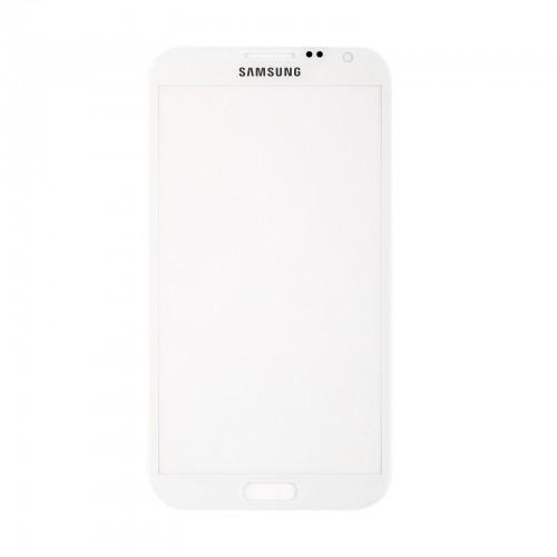  Vitre écran de façade blanche + adhésif pour Samsung Galaxy Note 2 N7100 N7105 