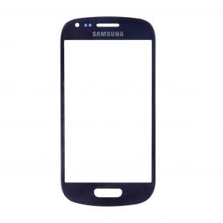  Vitre écran de façade bleue + adhésif pour Samsung Galaxy S3 mini I8190 