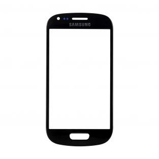  Vitre écran de façade noire + adhésif pour Samsung Galaxy S3 mini I8190 
