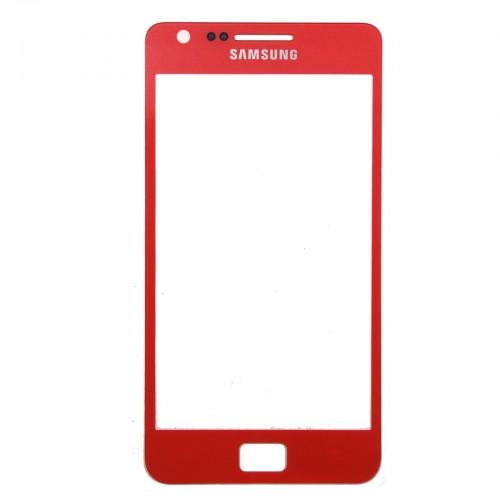 Schermo + colla per Samsung Galaxy S2 I9100 - rosso