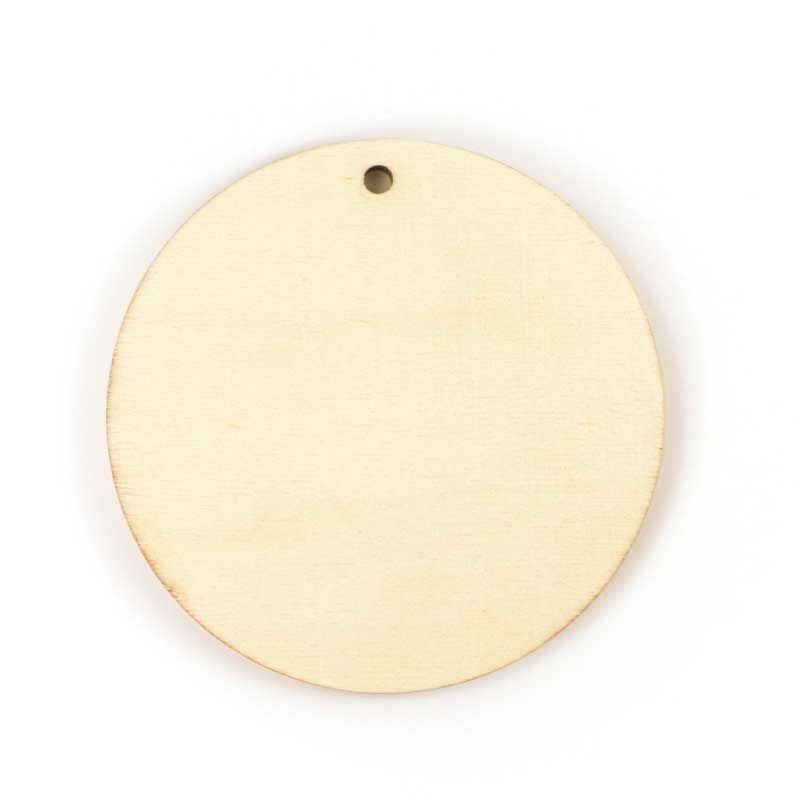 Cerchio di legno per decorare 12 x 12 cm