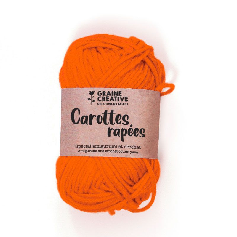 Fil de coton spécial crochet et amigurumi 55 m - orange