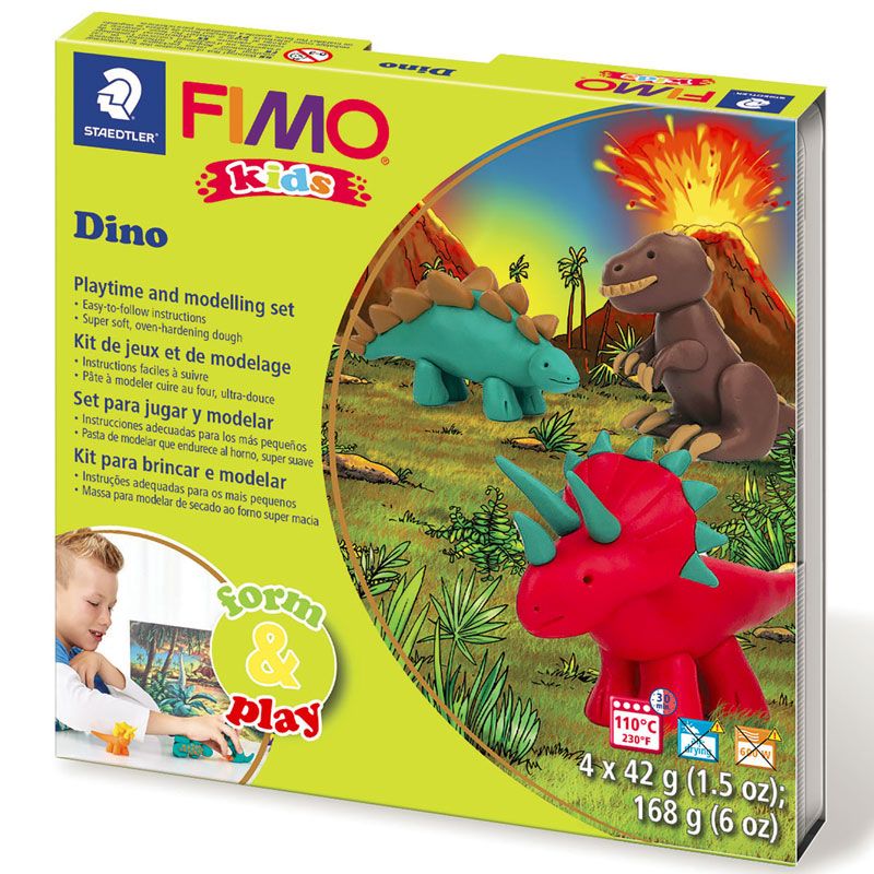 Caja de FIMO - dinosaurio