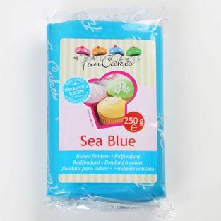  Pâte à sucre bleu mer 250 g 
