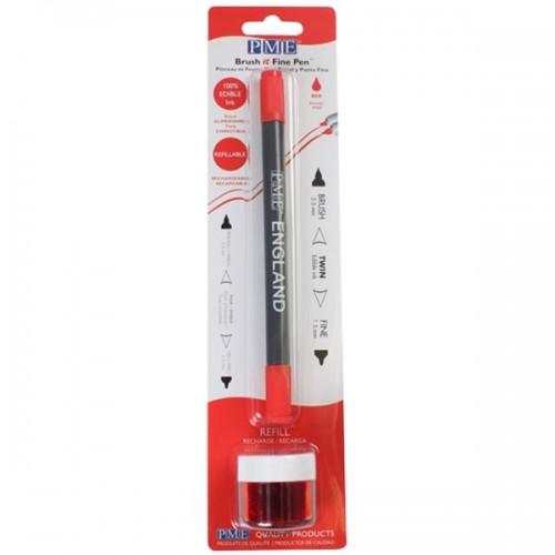  Stylo encre comestible rouge - avec recharge 