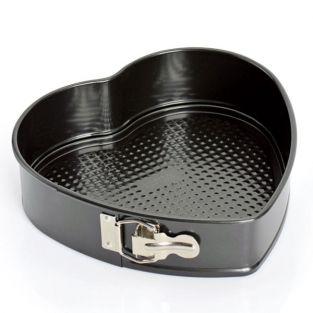  Heart Cake pan with hinge - 26cm 