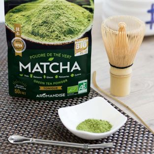 Matcha tea set + whisk + bamboo spoon + stainless steel straw with filter