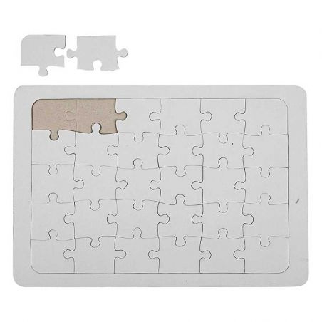 ampliar amenazar La nuestra Puzzle decorativo blanco 15 x 21 cm - 30 piezas