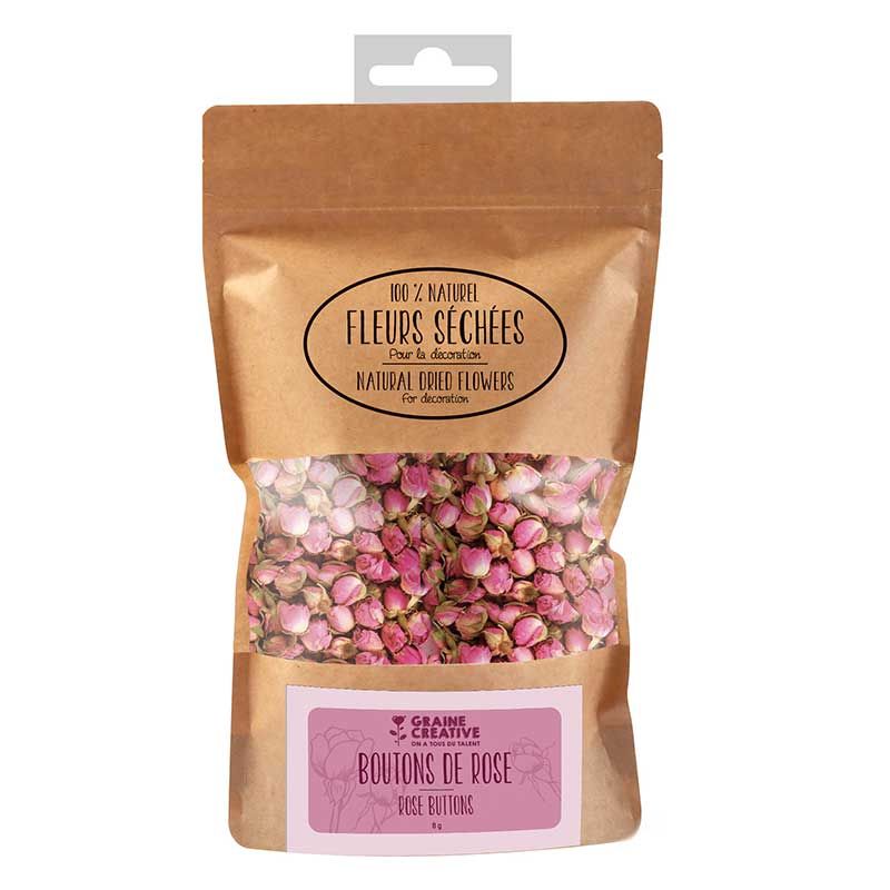 Fiori secchi, boccioli di rosa decorativi 8 g