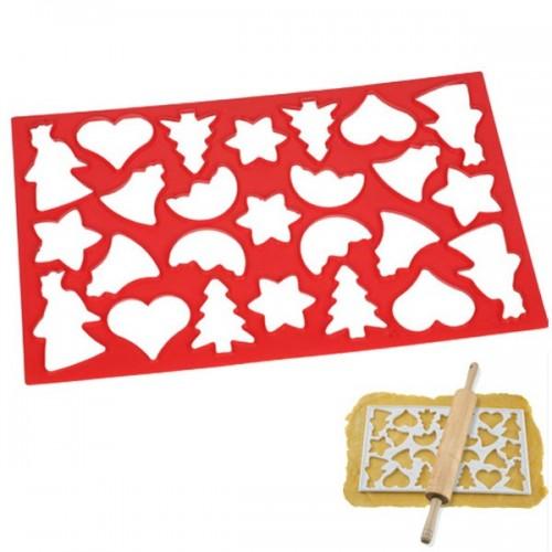  25 Christmas cookies cutter plate 