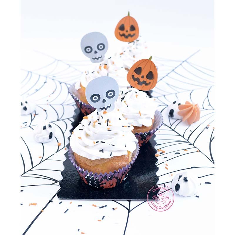 Halloween decoration kit for 24 cupcakes