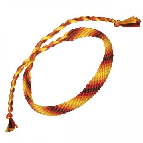 Cotton yarn for friendship bracelet - orange - Creative Cooking