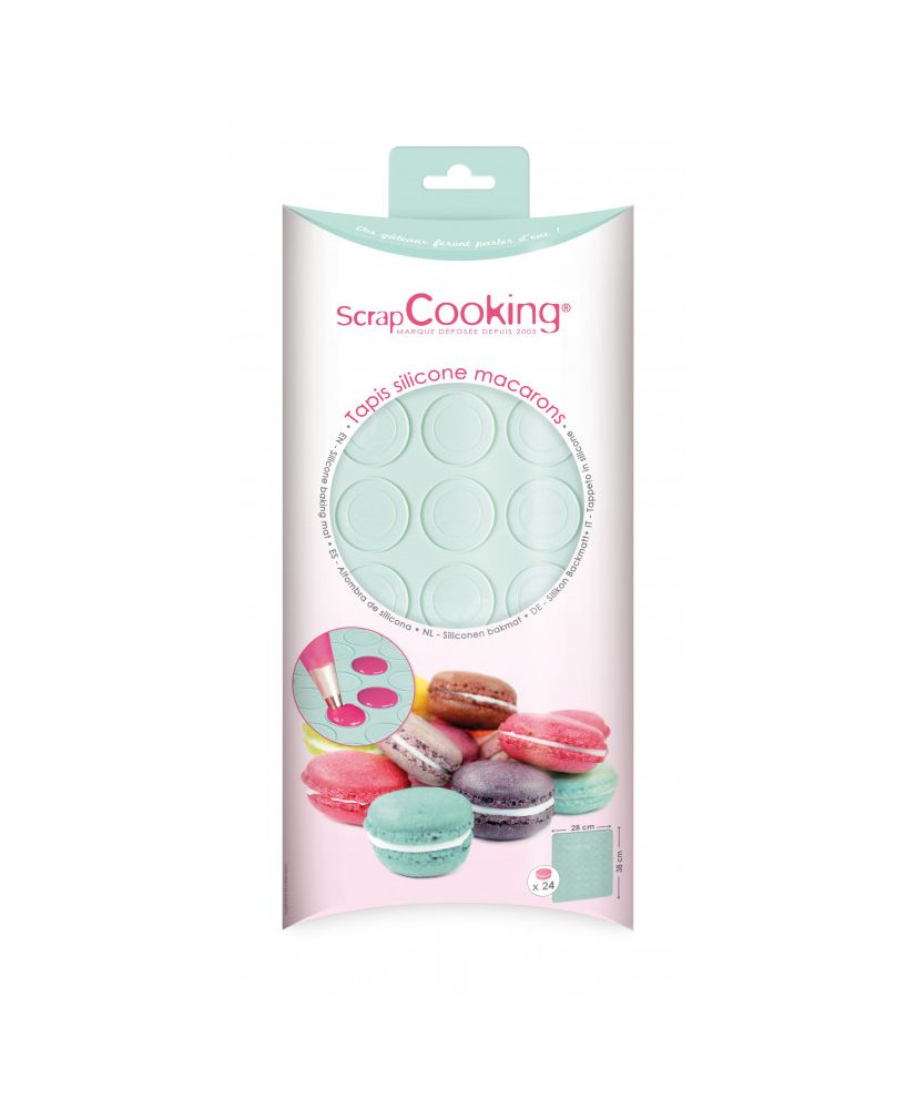 Tapis silicone Macarons ScrapCooking - Cuisine créative - Youdoit