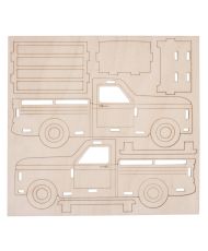 Rayher 62832000 Kit Legno 3D Camion Grande Fsc 100 % 