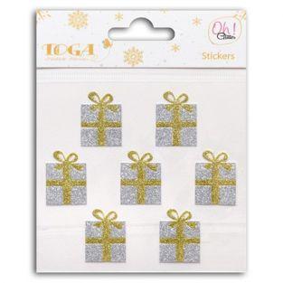  Stickers gold & silver gifts 
