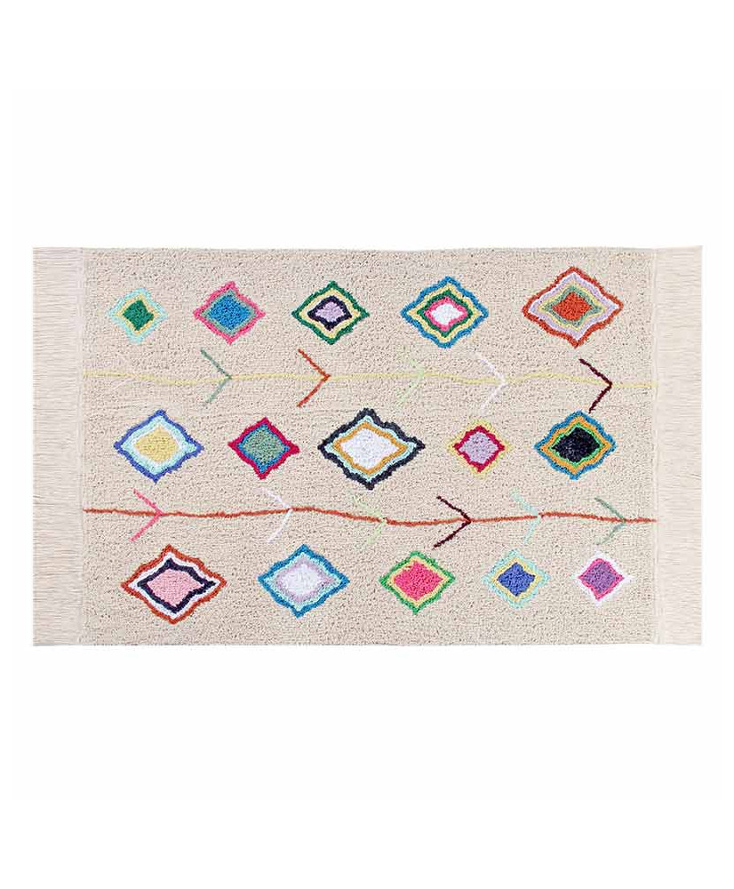 Tapis coton - style berbère - coloré - 240 x 170 cm