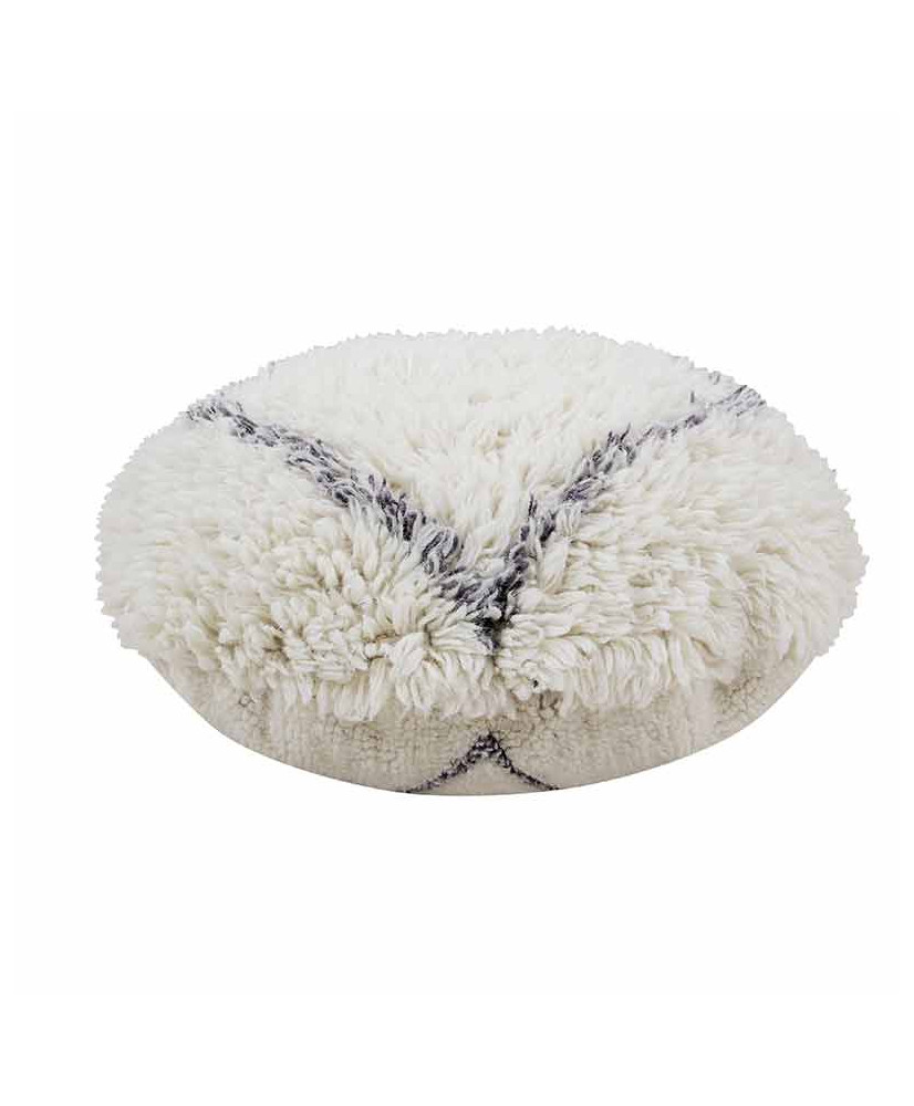 Pouf di lana - stile berbero - classico - Ø 70 cm