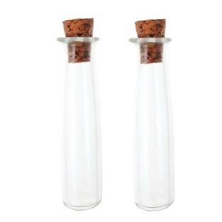  2 mini tubes with cork 