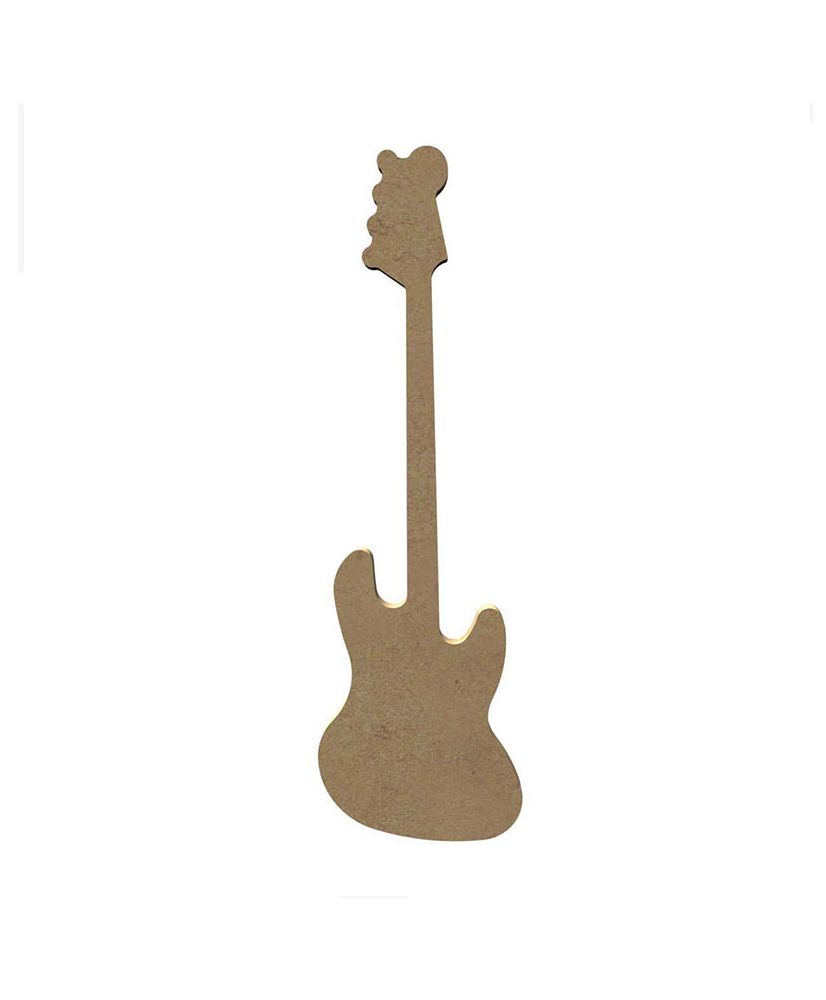 Guitarra de madera MDF para decorar - 15 cm