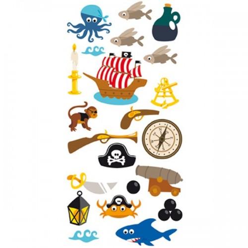 Stickers 3D Pirates & bateau Stickers 3D Pirates & bateau