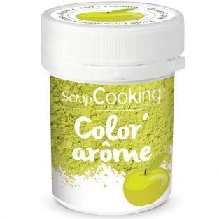  Colorante alimentario verde con sabor a manzana 10 g 