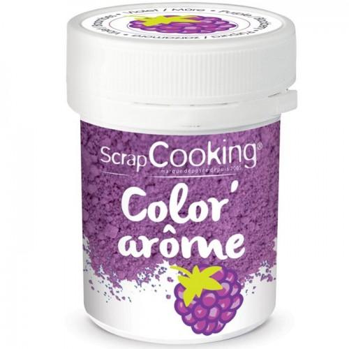  Colorante alimentario púrpura con sabor a mora 10 g 