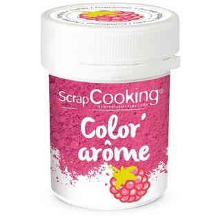 Colorante alimentario rosa con sabor a frambuesa 10 g 
