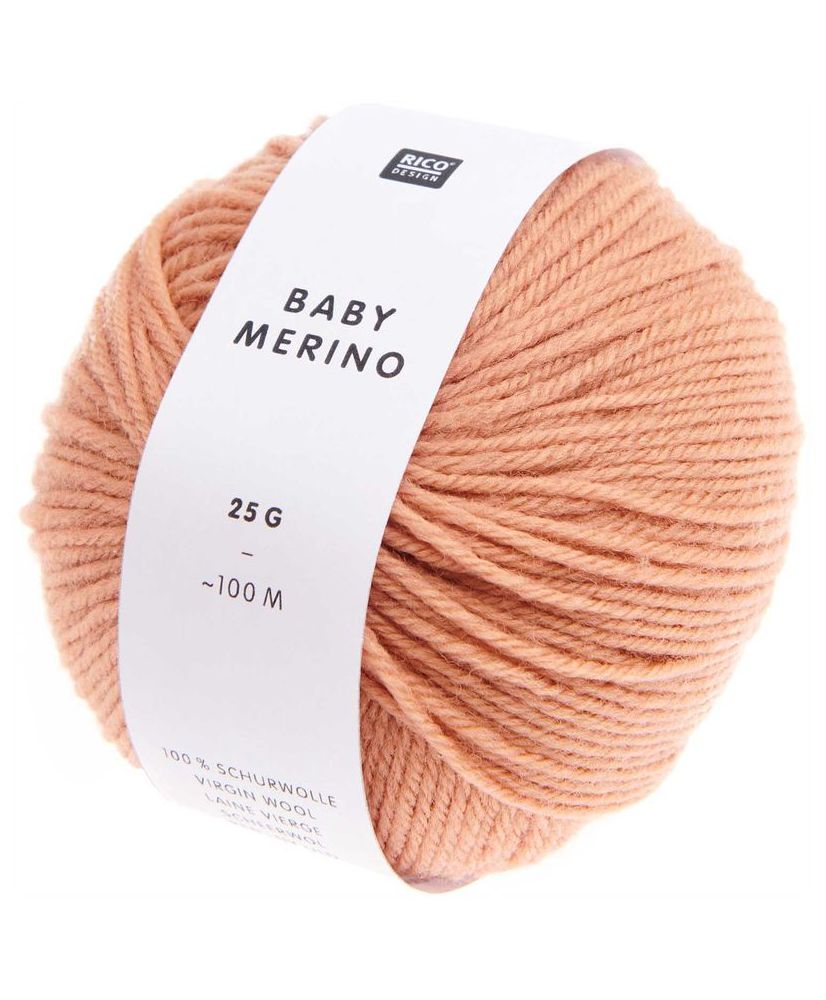 Pelote laine - Rose poudré - Baby Merino