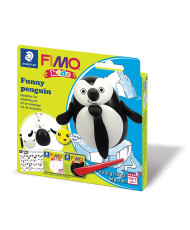 Caja de modelado infantil - Pasta de polímero - Pingüino