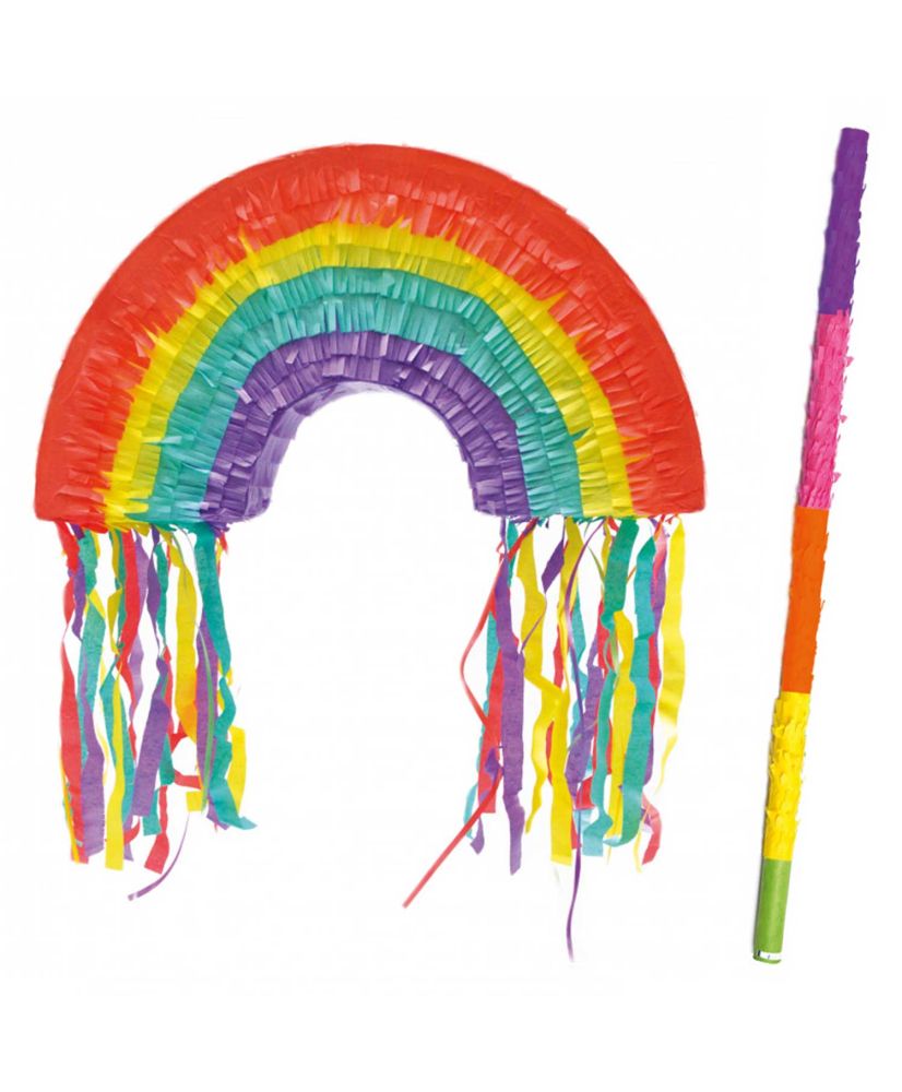 Rainbow Piñata + Stick