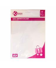 Papier transfert textile pailleté - 14,8 x 21 cm - Rosé - 1 pce