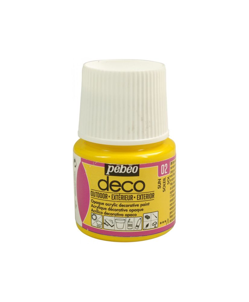 Pittura acrilica multi superficie per esterni - Giallo - 45 ml