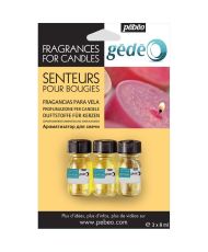 Graines Creatives - 5 parfums pour bougies -  pomme-orange-mûre-fraise-citron - Bougies - Rue du Commerce
