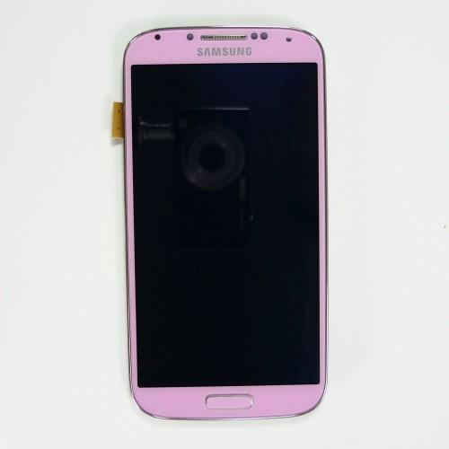 Schermo LCD Touch Screen per Samsung Galaxy S4 I9505 - Originale & completo  con Frame - Rosa