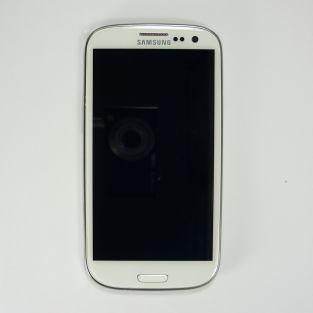 Original Vitre tactile écran LCD sur châssis Samsung Galaxy S3 I9305 blanc