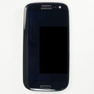 Original Vitre tactile écran LCD sur châssis Samsung Galaxy S3 I9300 noir