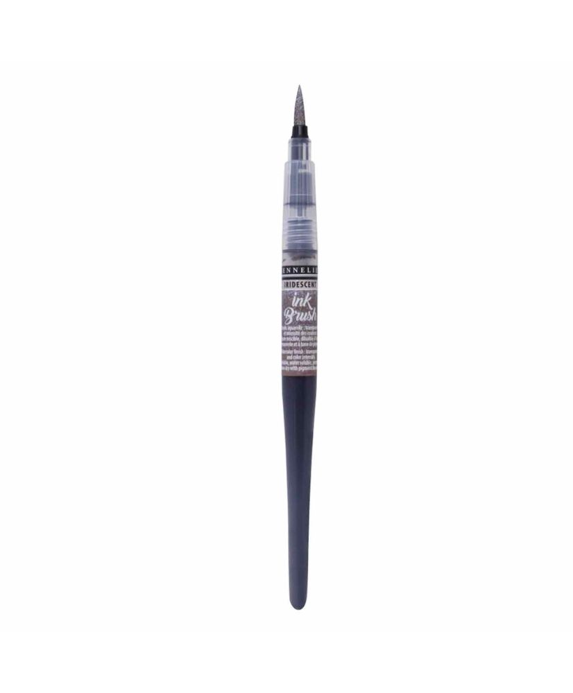 Pennello con serbatoio Ink Brush 6,5 ml - Argento iridescente