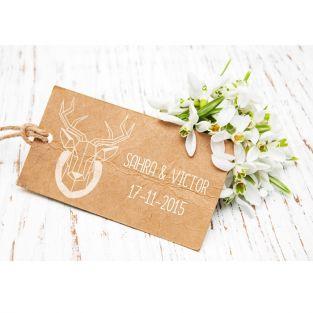 Wood stamp - deer head