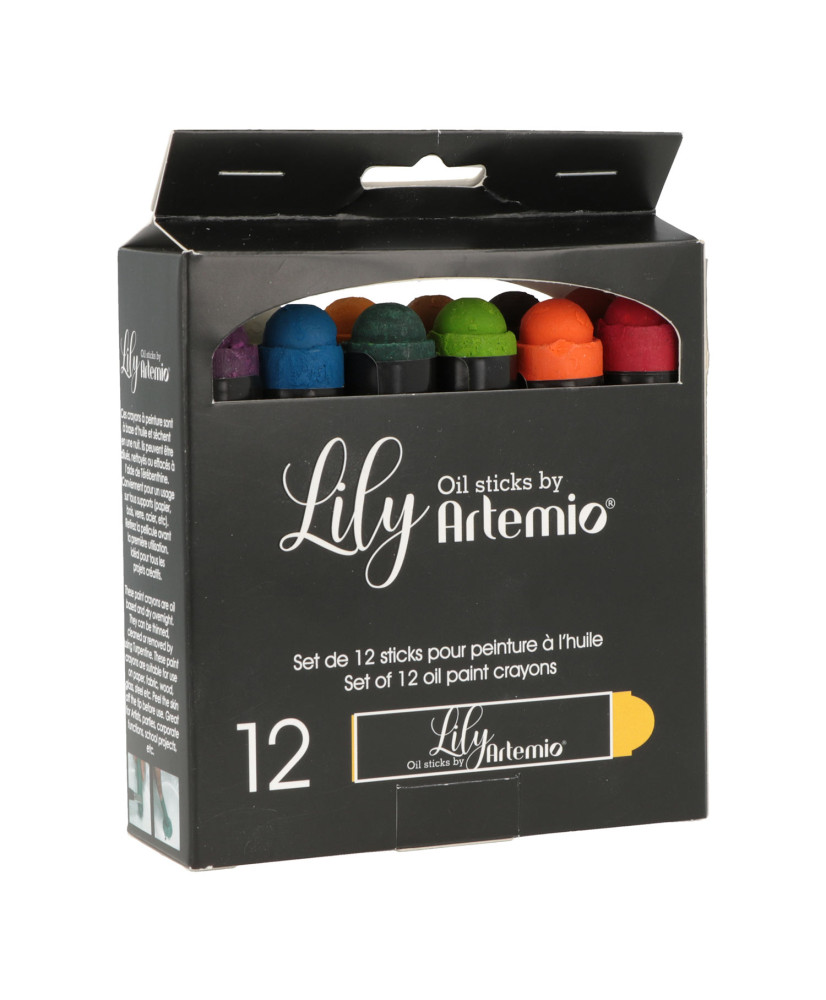12 lápices de pintura al óleo Lily - Colores primarios