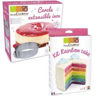 Rainbow Cake Kit + stainless extensible Circle