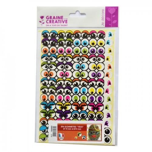 594 adhesive stickers eyes