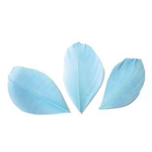 50 plumas cortadas - Azul Claro 60 mm
