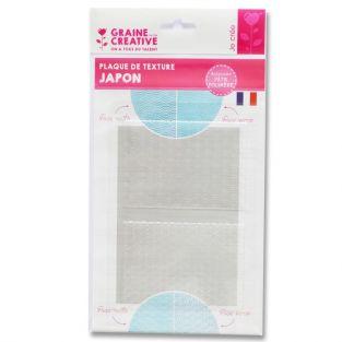 Plaque de texture pour pâte FIMO - motif Japon