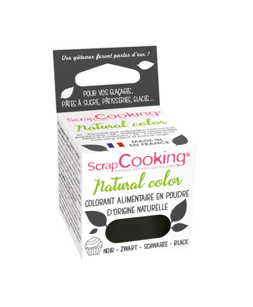 Colorant naturel en poudre - Noir - Cuisine créative - Youdoit.fr