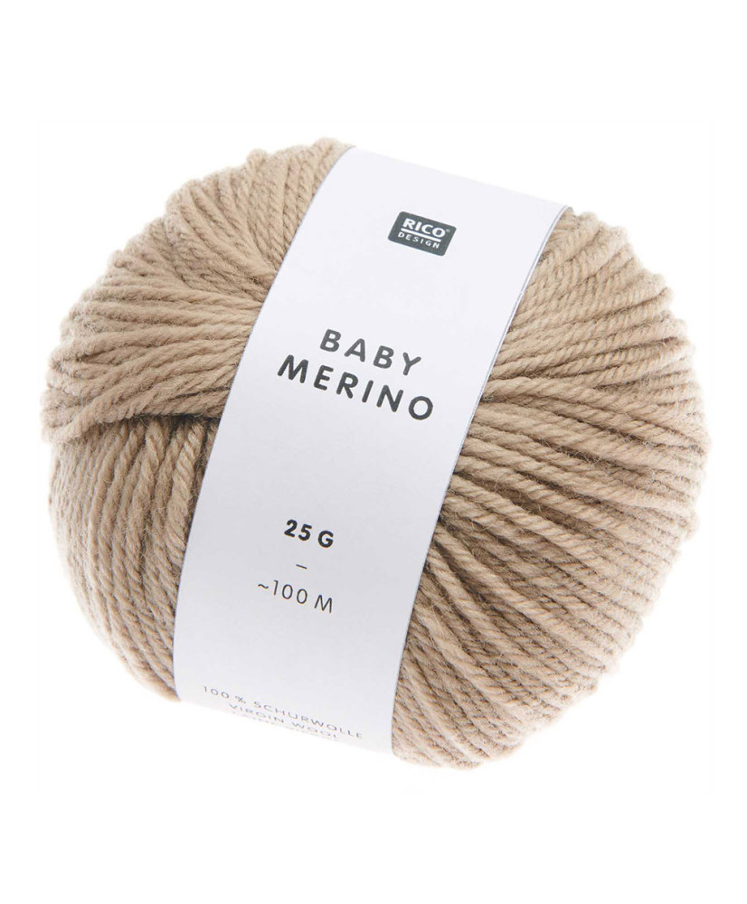 Gomitolo di lana - Beige - Baby Merino