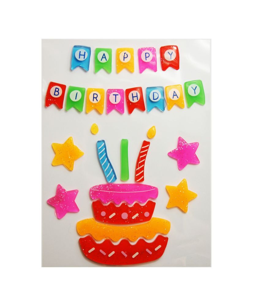 Stickers de fenêtre Happy Birthday - Decoration anniversaire