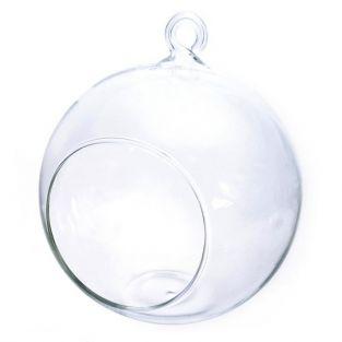 Open glass ball 8 cm