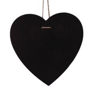 Ardoise cœur à suspendre - 23 x 23 cm