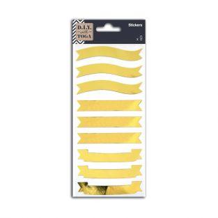 Golden banners Stickers