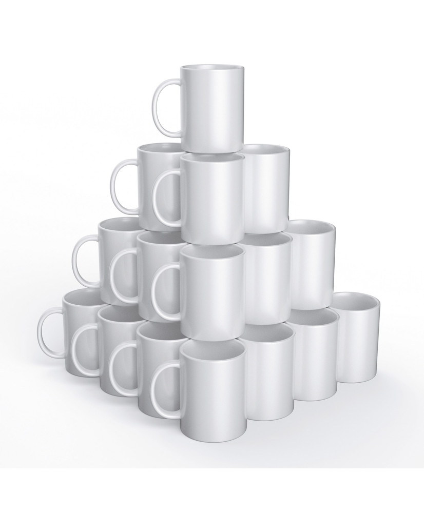 36 Mugs céramique à customiser Blanc 425 ml - Cricut
